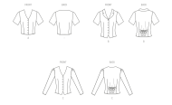 taillierte Bluse Schnittmuster McCalls 8451 DIY zum...