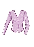 Schnittmuster taillierte Damenbluse McCalls 8451 Gr. 34-52