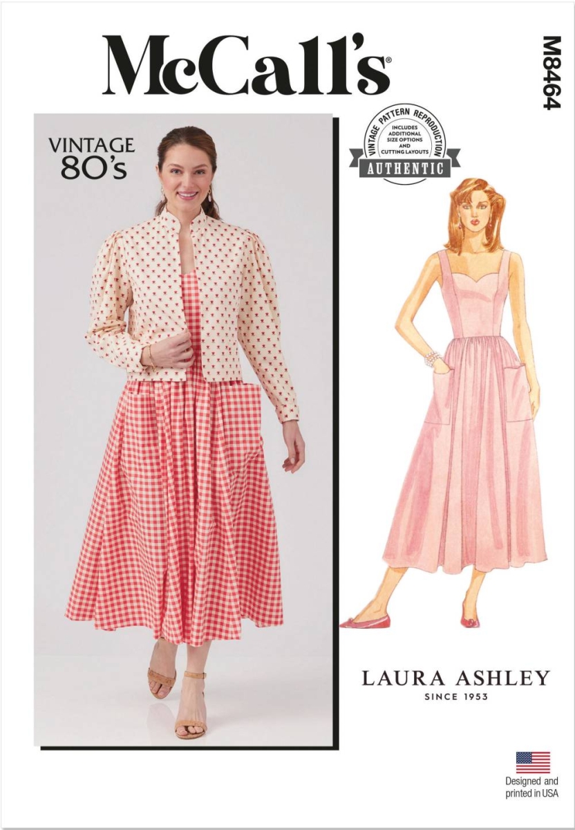 Vintage Schnittmuster für Damen McCalls 8464 mit Nähanleitung