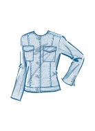 Schnittmuster moderne Jeansjacke McCalls 8474 Gr. 34-52