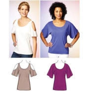 sewing pattern KwikSew 3880 Shirt XS-S-M-L-XL 4-22 (30-48)