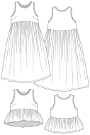 legeres Kleid digitales Schnittmuster named Taimi DIY zum...