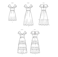 romantisches Kleid Schnittmuster Simplicity 9704 DIY zum...