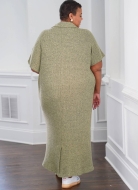 Sewing pattern Misses dress jersey dress with collar plus size Simplicity 9741