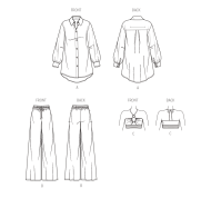 sommerliche Kombination Schnittmuster Simplicity 9756 DIY...