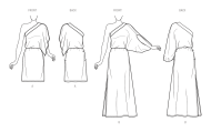 asymmetrical dresses paper sewing pattern simplicity 9776...