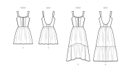 rückenfreies Kleid Schnittmuster Simplicity 9779 DIY...