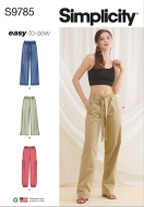 lässige Hose Schnittmuster Simplicity 9785 DIY zum...