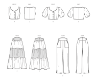 romantische Kombination Schnittmuster Simplicity 9791 DIY...