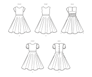 niedliches Mädchenkleid Schnittmuster Simplicity...
