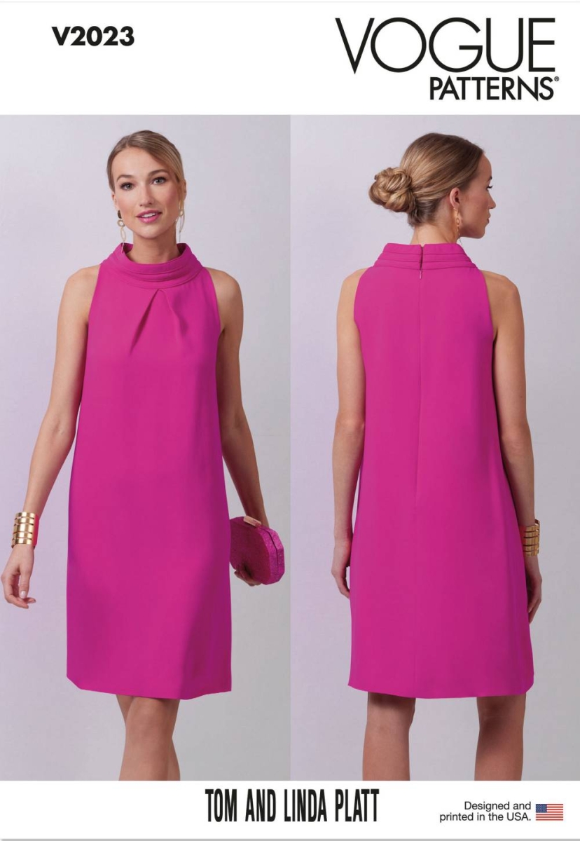 Kleid Schnittmuster für Damen Vogue 2023 mit Nähanleitung