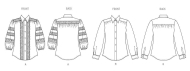 pretty blouses paper sewing pattern vogue 2031 diy...