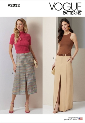 skirt sewing pattern for women vogue 2032 sewing instructions