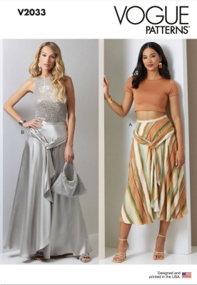 skirt sewing pattern for women vogue 2033 sewing instructions