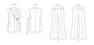 stylish combinations paper sewing pattern vogue 2036 diy...