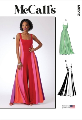 overall sewing pattern for women mcCalls 8512 sewing instructions
