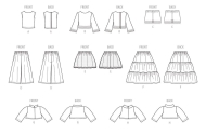 complete doll clothes paper sewing pattern mcCalls 8523...