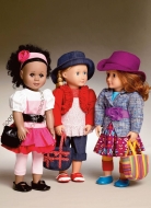 doll clothes  sewing pattern mcCalls 8524 average to sew