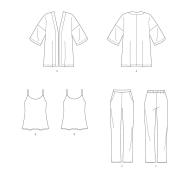 pretty combinations paper sewing pattern butterick 7001...