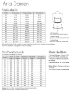 Sewing pattern Misses dress Aria with belt fadenkäfer 1000-109