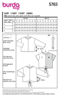 shirts for women sewing pattern burda 5763 very easy to sew