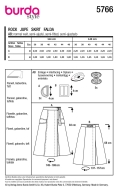 skirts for women sewing pattern burda 5766 easy to sew
