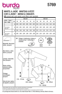 Sewing pattern Misses coat includes Misses jacket Burda 5769