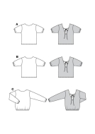 simple blouses paper sewing pattern burda 5771 diy...