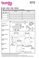 Kleider Schnittmuster Burda 5772 sehr einfach zu nähen