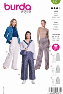 Hose Schnittmuster für Damen Burda 5801 mit...