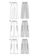 lockere Hose Schnittmuster Burda 5801 DIY zum nähen