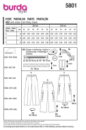 trousers for women sewing pattern burda 5801 average to sew