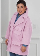 Schnittmuster kuschliger Damenmantel, Damenjacke Simplicity 9824 Gr. 30-48