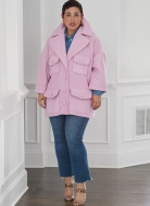 Schnittmuster kuschliger Damenmantel, Damenjacke Simplicity 9824 Gr. 30-48