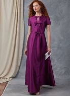 Schnittmuster für Damenkleid mit Schleifendetails – Vogue 2044 (Größe 34-52)