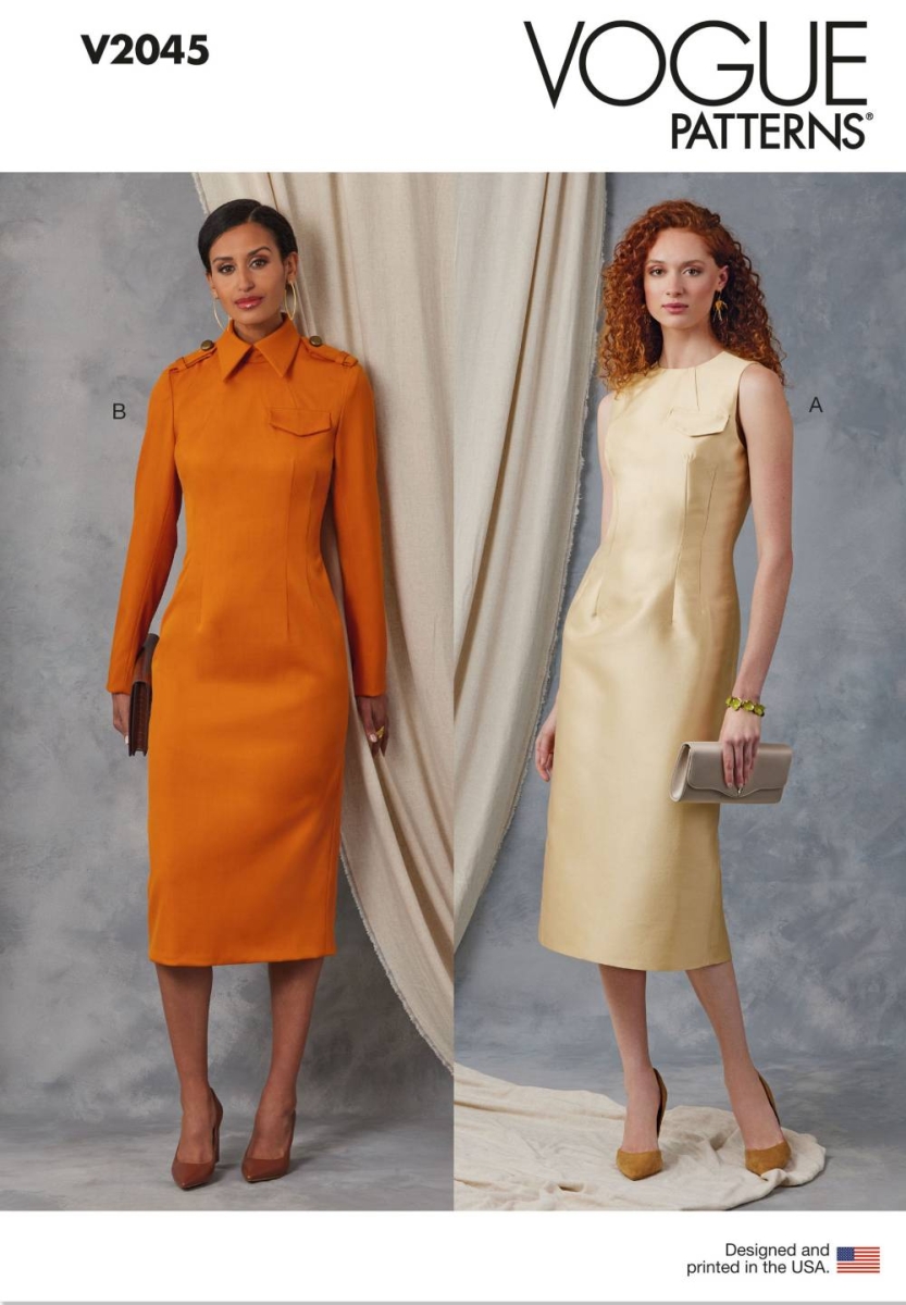 Kleid Schnittmuster für Damen Vogue 2045 mit Nähanleitung
