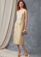 Schnittmuster schickes Damenkleid mit Kragen und Schulterriegeln – Vogue 2045 (Größe 34-52)
