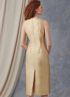 Schnittmuster schickes Damenkleid mit Kragen und Schulterriegeln – Vogue 2045 (Größe 34-52)