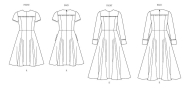hübsches Kleid Schnittmuster Vogue 2046 DIY zum...