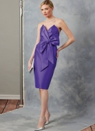 Schnittmuster schulterfreies Designerkleid von Badgley Mischka Vogue 2047 Gr. 34-52