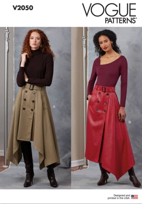 skirt sewing pattern for women vogue 2050 sewing instructions