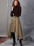 Sewing pattern Misses skirt with double-breasted button closure Vogue 2050