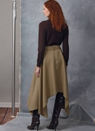 Sewing pattern Misses skirt with double-breasted button closure Vogue 2050