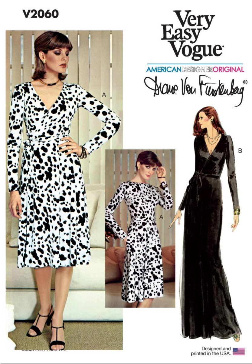 Kleid Schnittmuster für Damen Vogue 2060 mit Nähanleitung