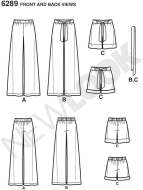 loose trousers paper sewing pattern newlook 6289 diy...