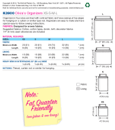 Sewing pattern KwikSew 3900 organizer S-M-L-XL
