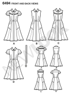 leichtes Kleid Schnittmuster NewLook 6494 DIY zum nähen