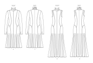 flared dresses paper sewing pattern vogue 2064 diy...