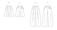 modische Hose Schnittmuster Vogue 2070 DIY zum nähen