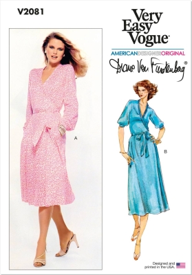 Kleid Schnittmuster für Damen Vogue 2081 mit Nähanleitung